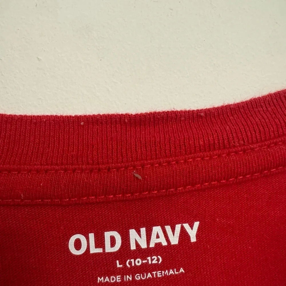 Old Navy Red Simpsons Long Sleeve Tee